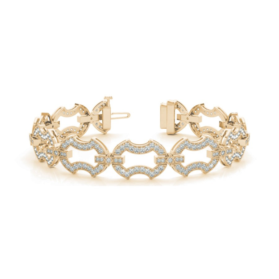 Brilliance jewelry store diamond link 14K gold bracelets for women fine jewelry stores
