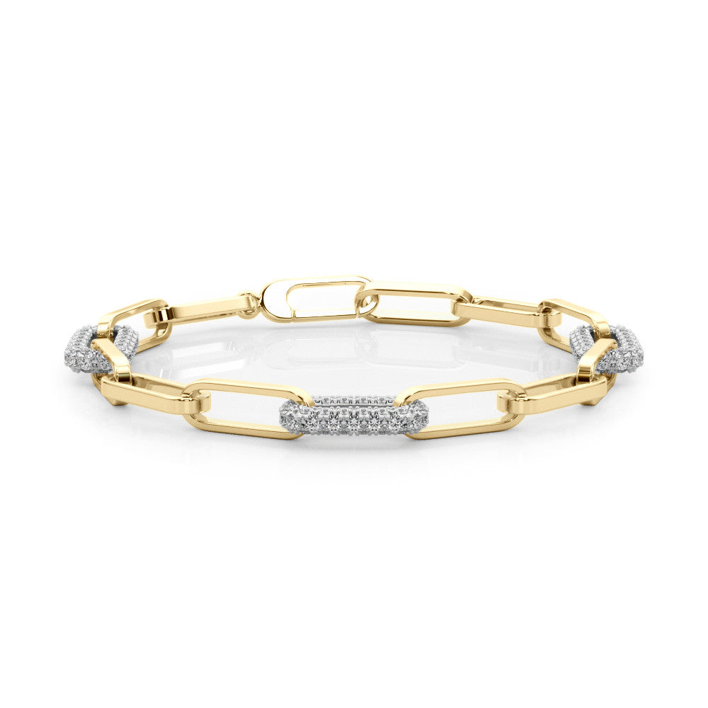 Brilliance jewelry store diamond link 14K gold bracelets for women fine jewelry stores
