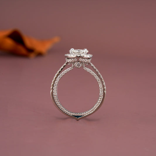 diamond engagement ring 18K Gold fine jewelry for women promise ring