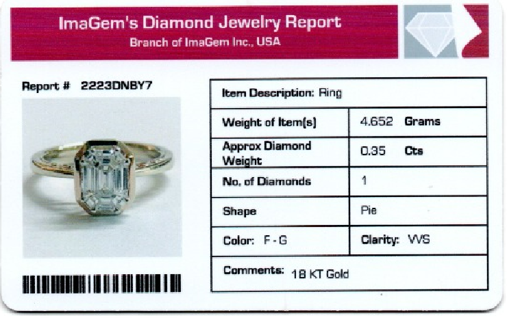 Diamond engagement ring solitaire rings 18K Gold fine jewelry for women