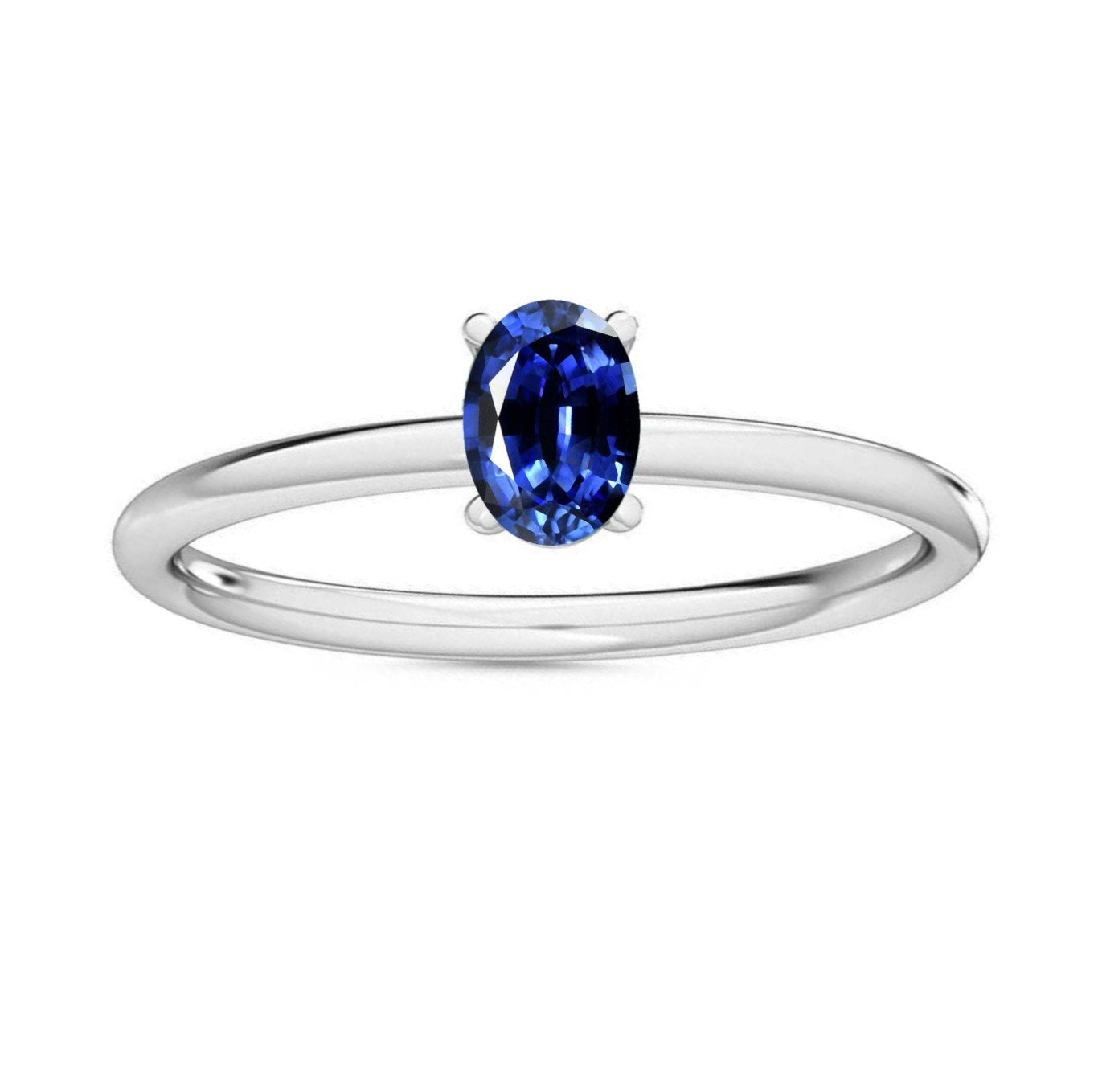 Emerald Ruby Sapphire Petite-Minimalist-Precious Gemstone-Solitaire-Engagement-Promise-Ring for Women,-14k-White-Rose-Yellow-Gold, Fine Jewelry