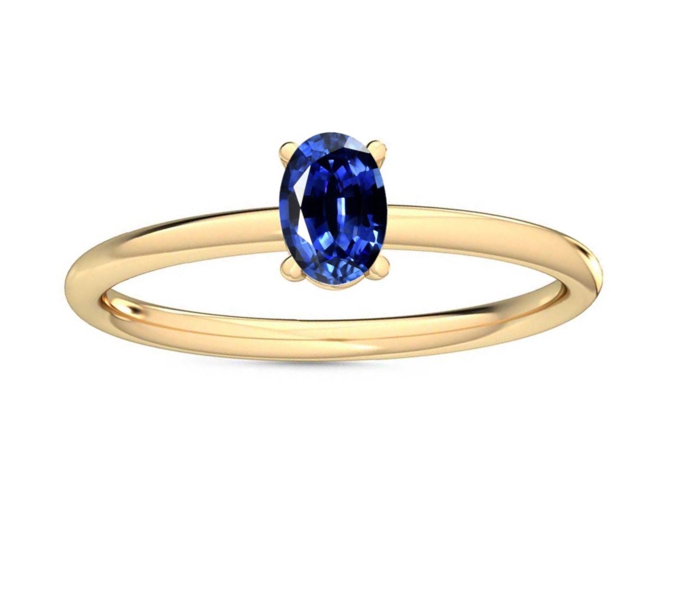 Emerald Ruby Sapphire Petite-Minimalist-Precious Gemstone-Solitaire-Engagement-Promise-Ring for Women,-14k-White-Rose-Yellow-Gold, Fine Jewelry