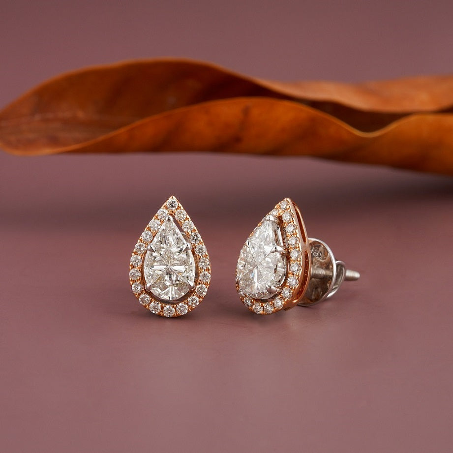 Purchase Online Gold Polish Solitaire Stud Earrings