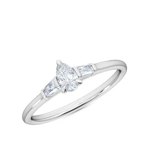 Petite-Minimalist-1/3-ct.-Pear-Baguette-Lab-Grown-Diamond-Engagement-Promise-Ring,-14k-White-Rose-Yellow-Gold-E/F-VS1-VS2