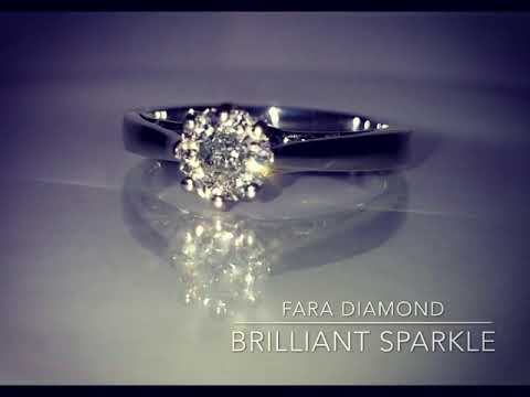 Diamond Engagement Ring 14K White Gold 